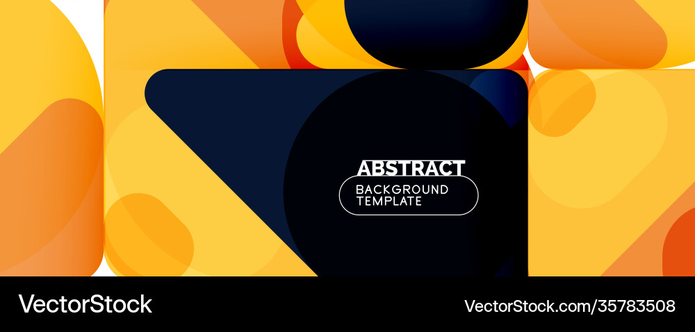 Flat geometric round shapes and dynamic lines Vector Image
