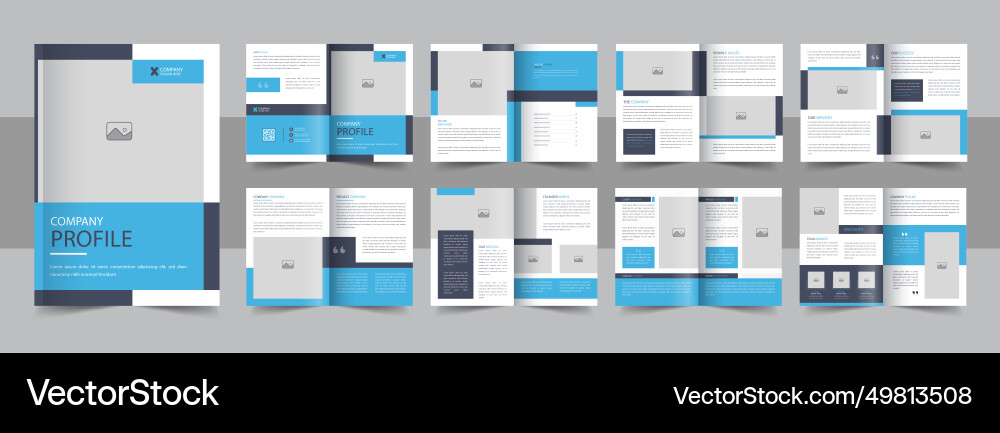 Modern Corporate Brochure Template Vector Image