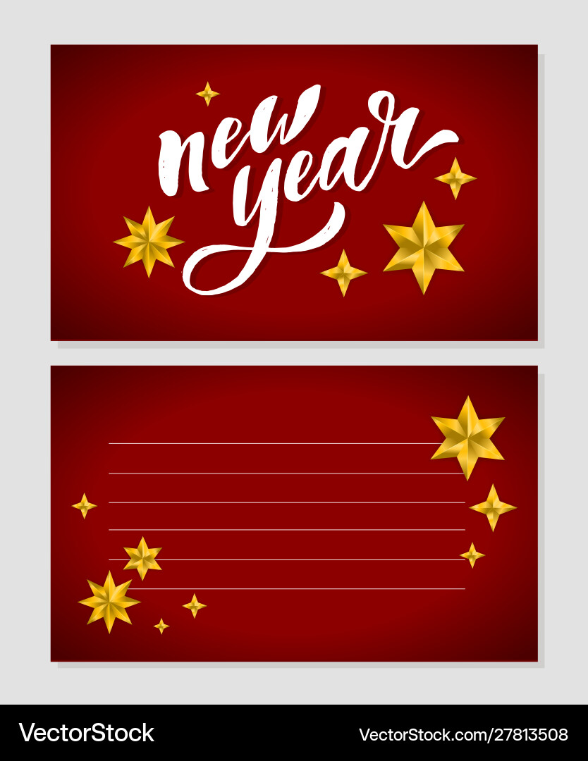 New year christmas lettering calligraphy brush New year christmas lettering calligraphy brush vector image