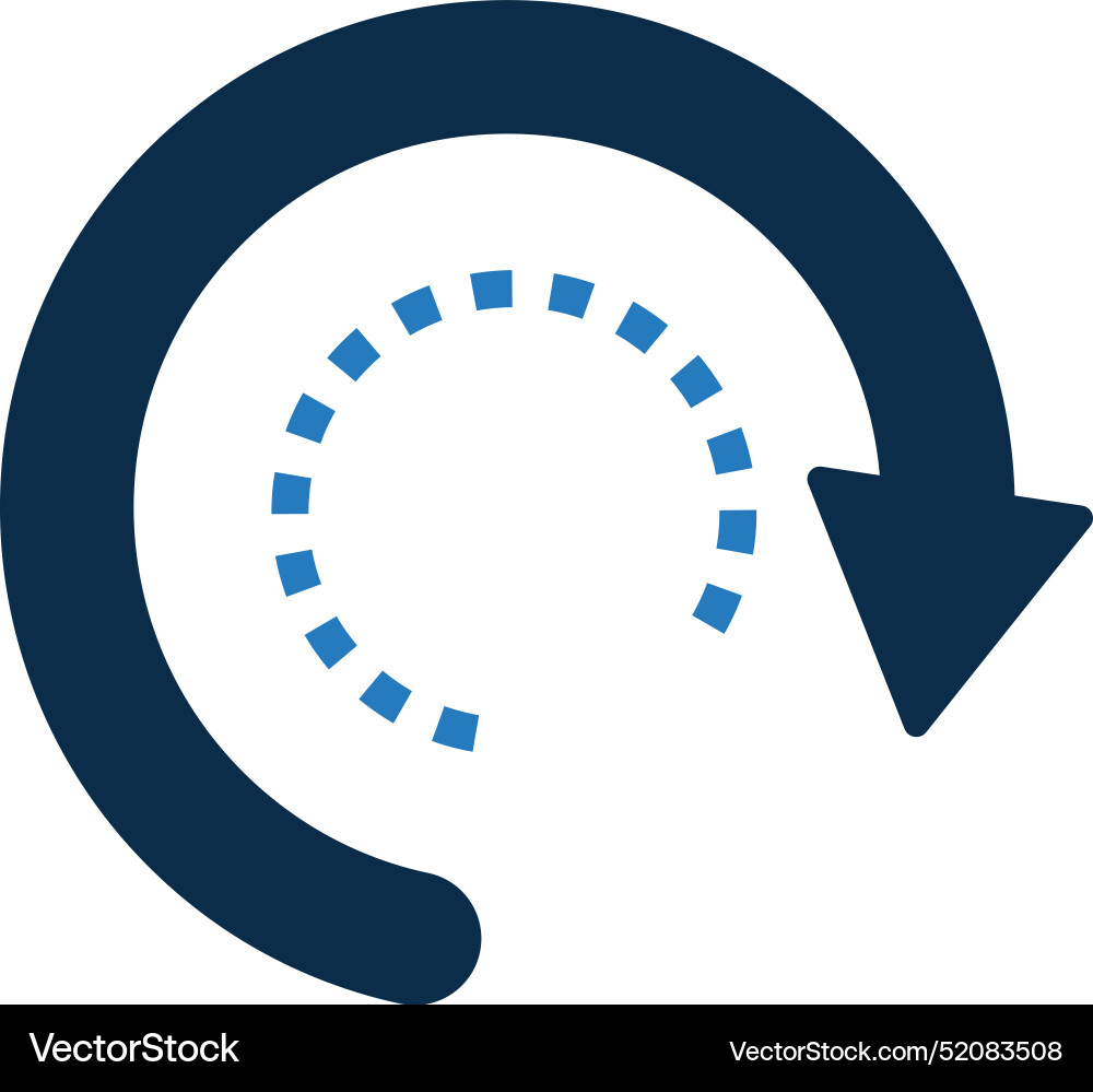 Refresh reload repetitive icon vector image