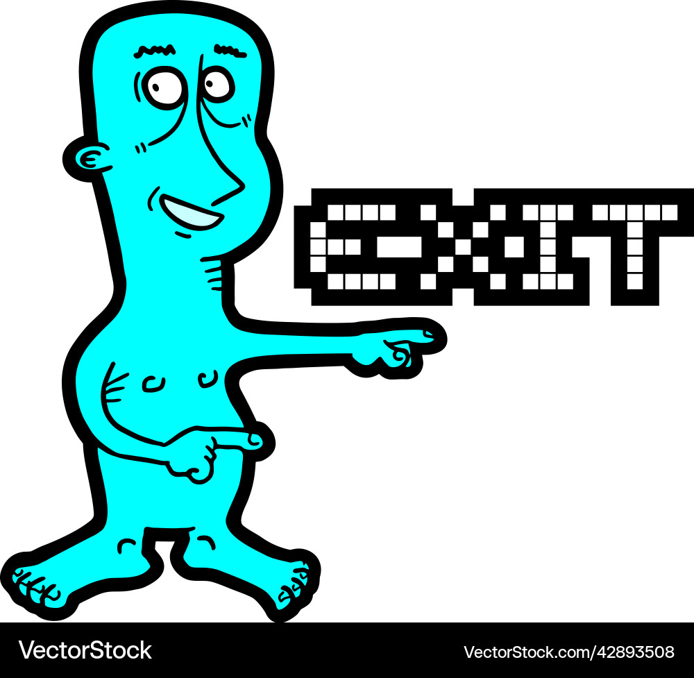 Signal exit Vector Image