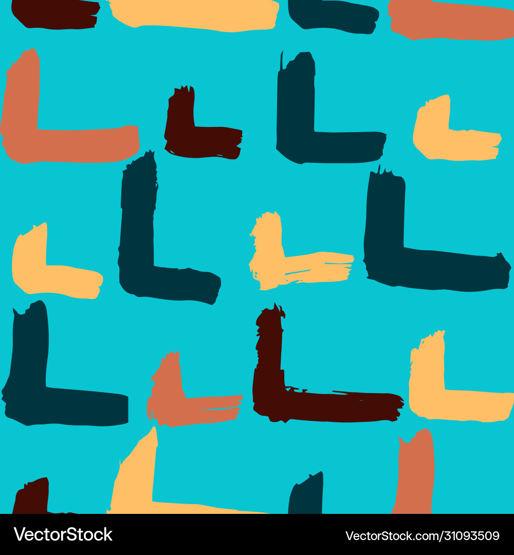 Abstract Textured Strokes Pattern vector image