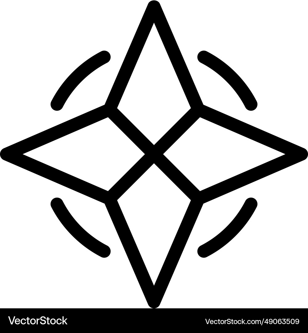 Compass a device for indicating direction Vector Image