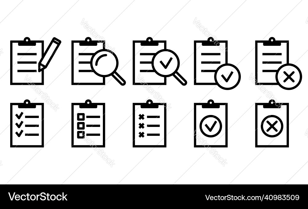 Document verification compliance list Document verification compliance list vector image