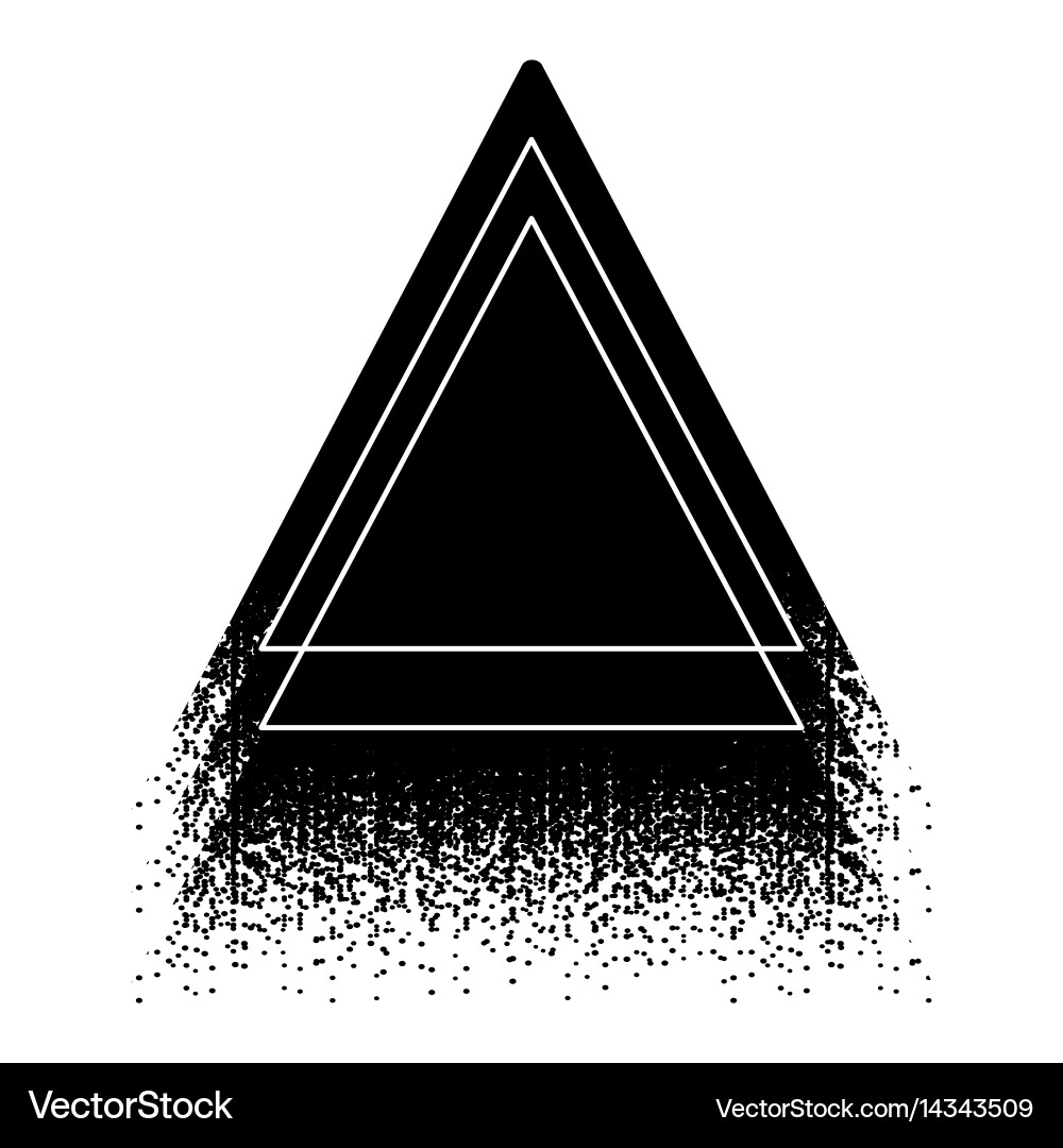 Graphic triangular shape vector image