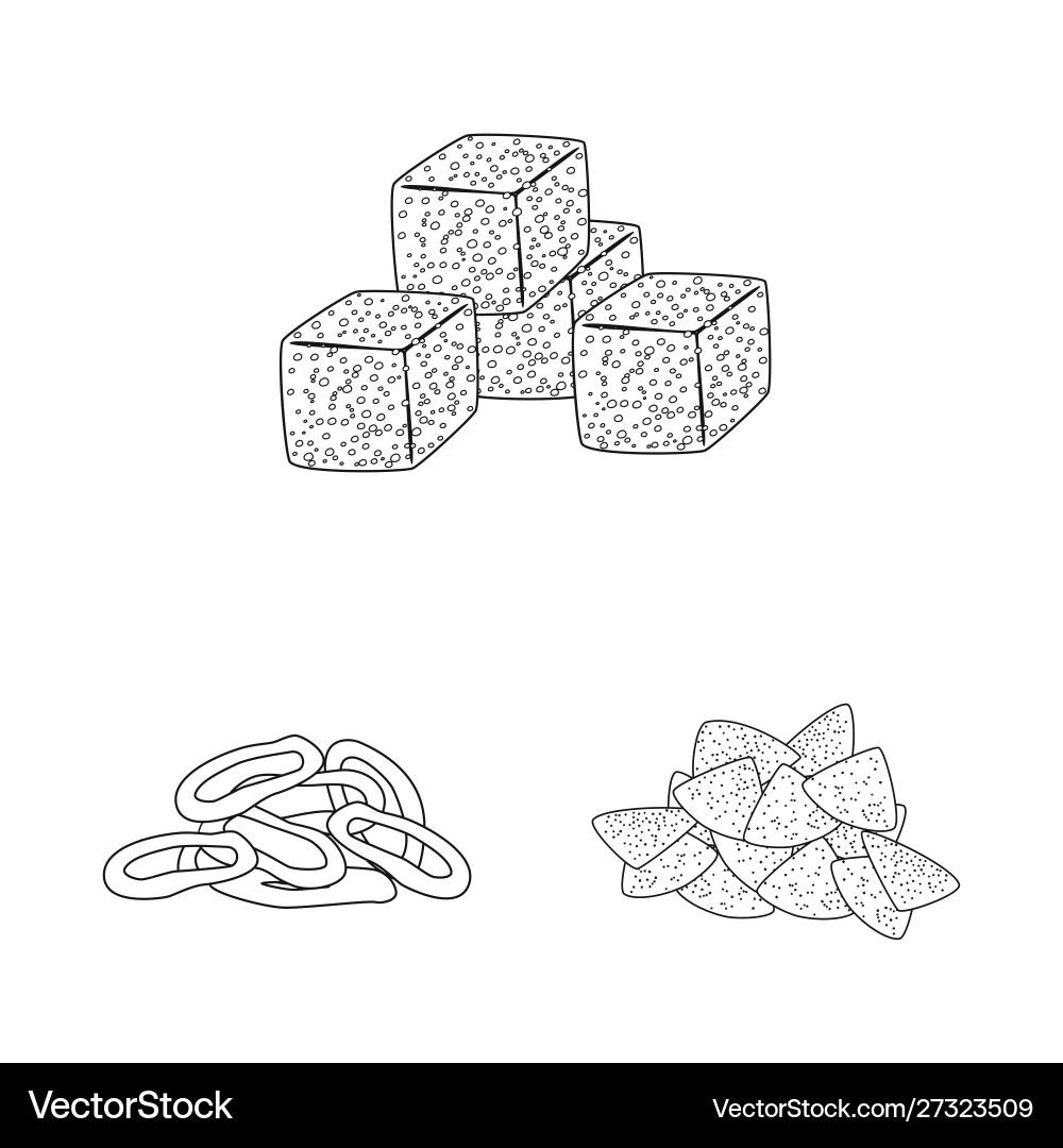 Isolated object product and menu logo Vector Image