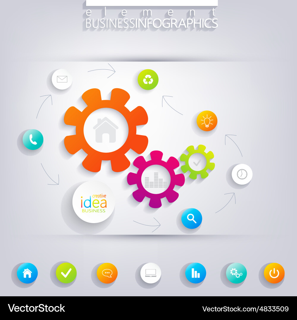 Modern infographic design can be used for workflow Vector Image