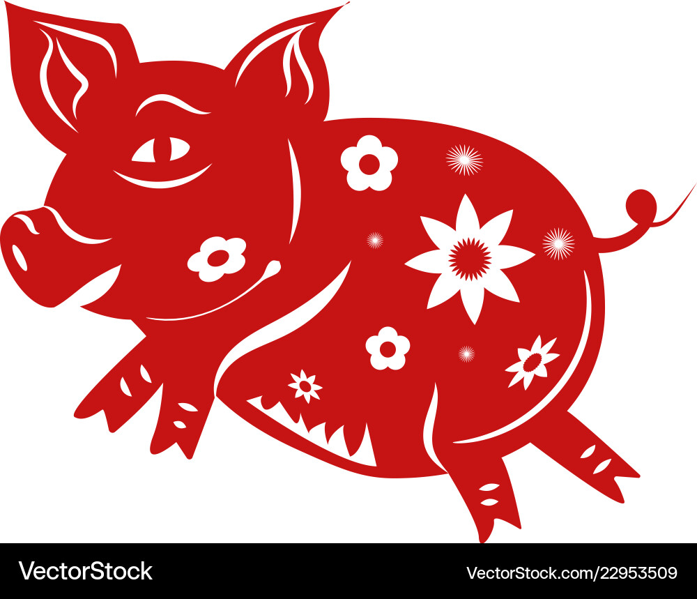 Pig zodiac happy chinesisch neues Jahr 2019 Pig zodiac happy chinesisch neues Jahr 2019 vektorbild