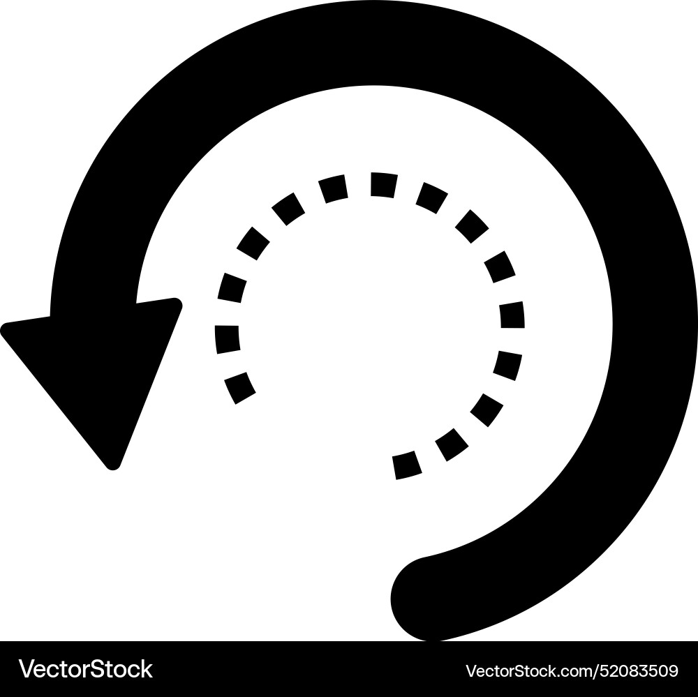 Refresh reload repetitive icon vector image