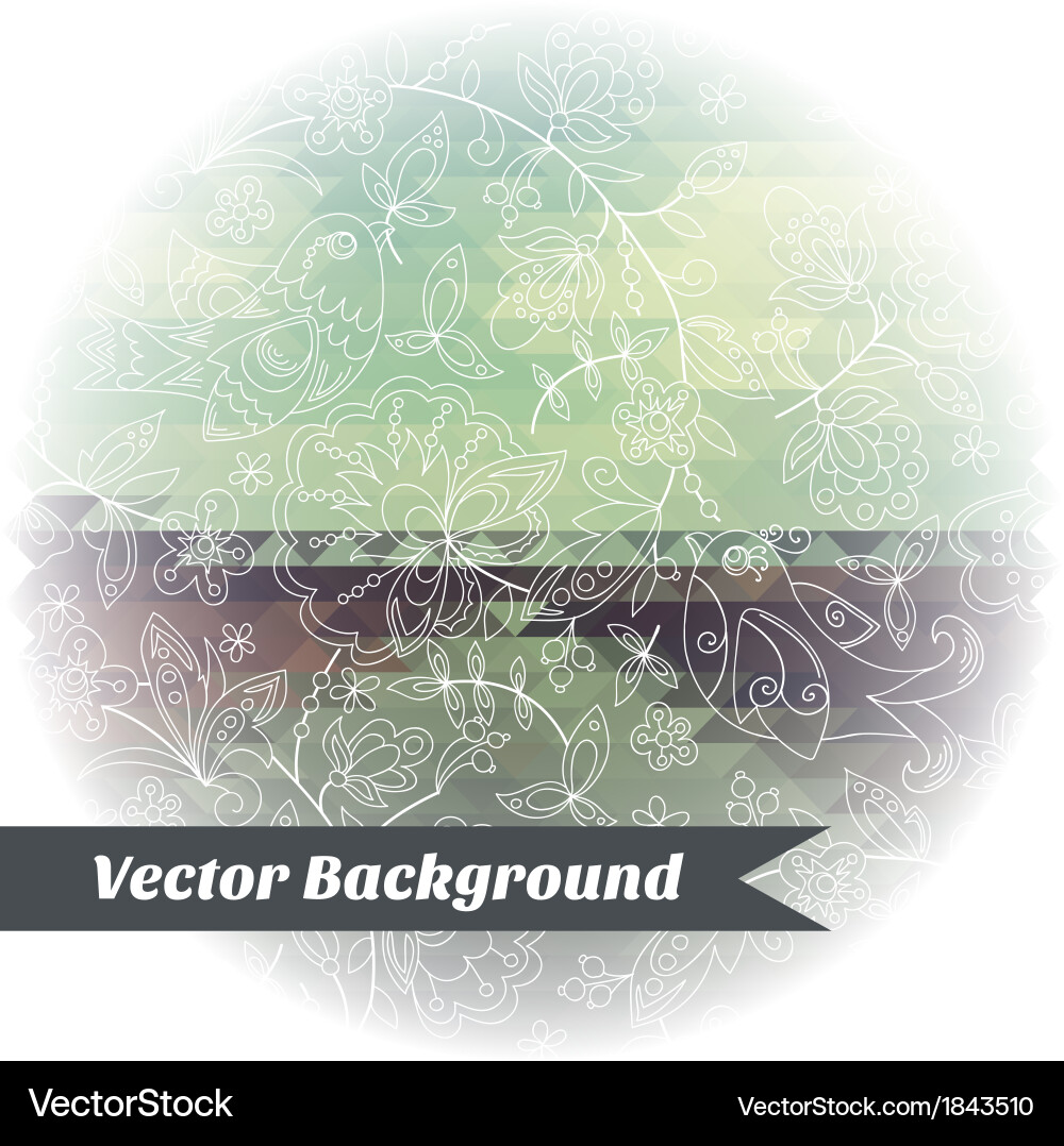Abstract background pattern triangle bird Vector Image