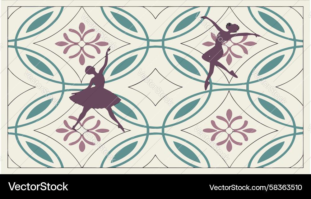 Abstract Dancer Pattern Vector Image