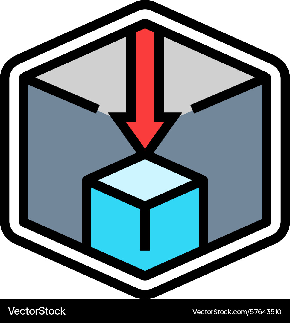 Compact size color icon vector image