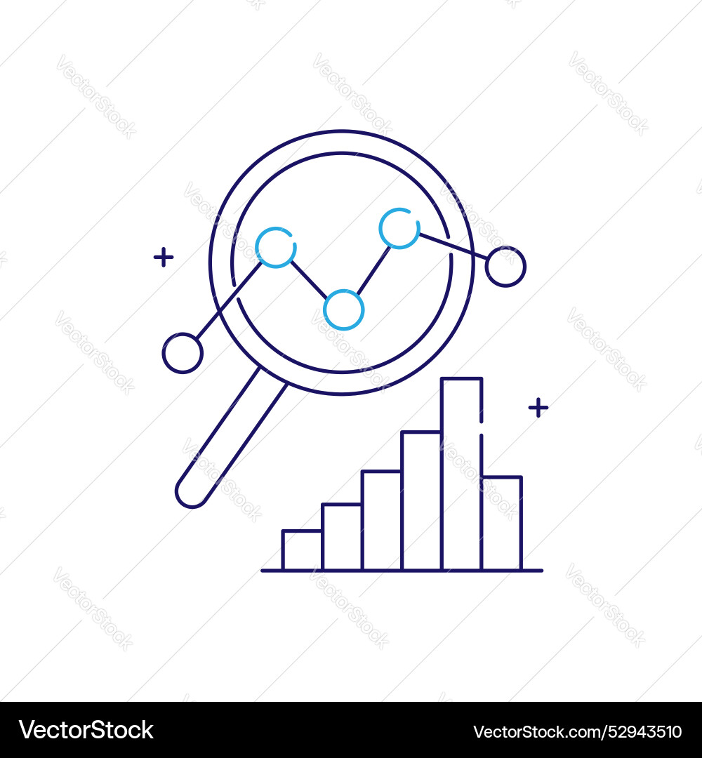Data driven logic symbol icon design vector image