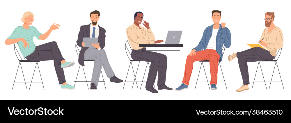 Diverse Office Workers Vector Image