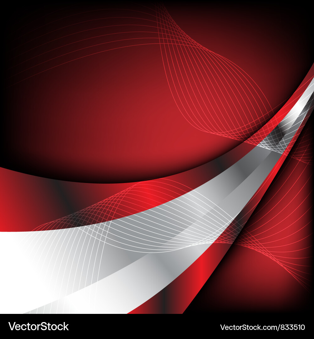 Dynamic Red Abstract Background vector image