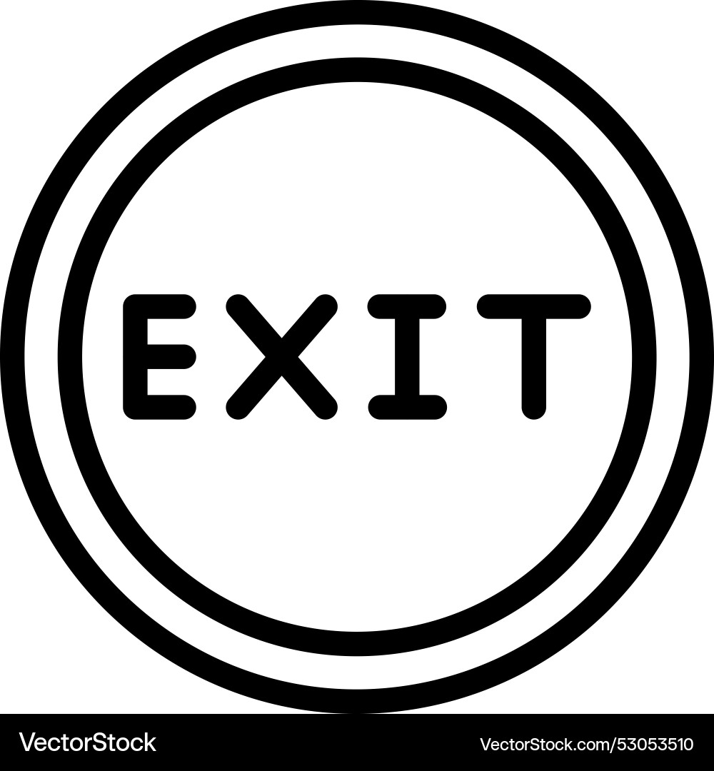 Exit icon design Vector Image