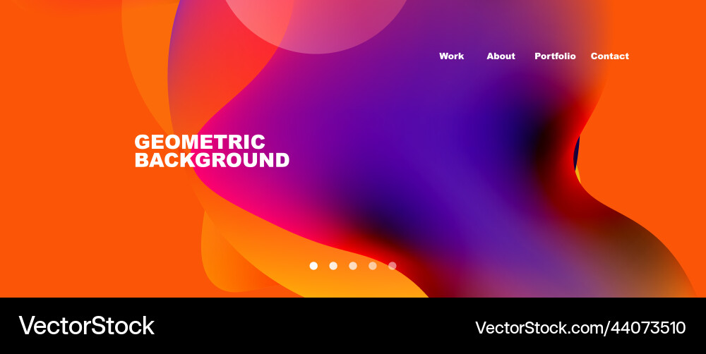 Flowing gradient colors and round elements Flowing gradient colors and round elements vector image