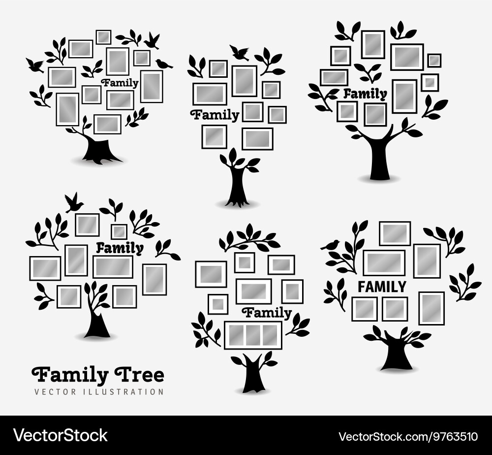 Memories tree with frames vector image