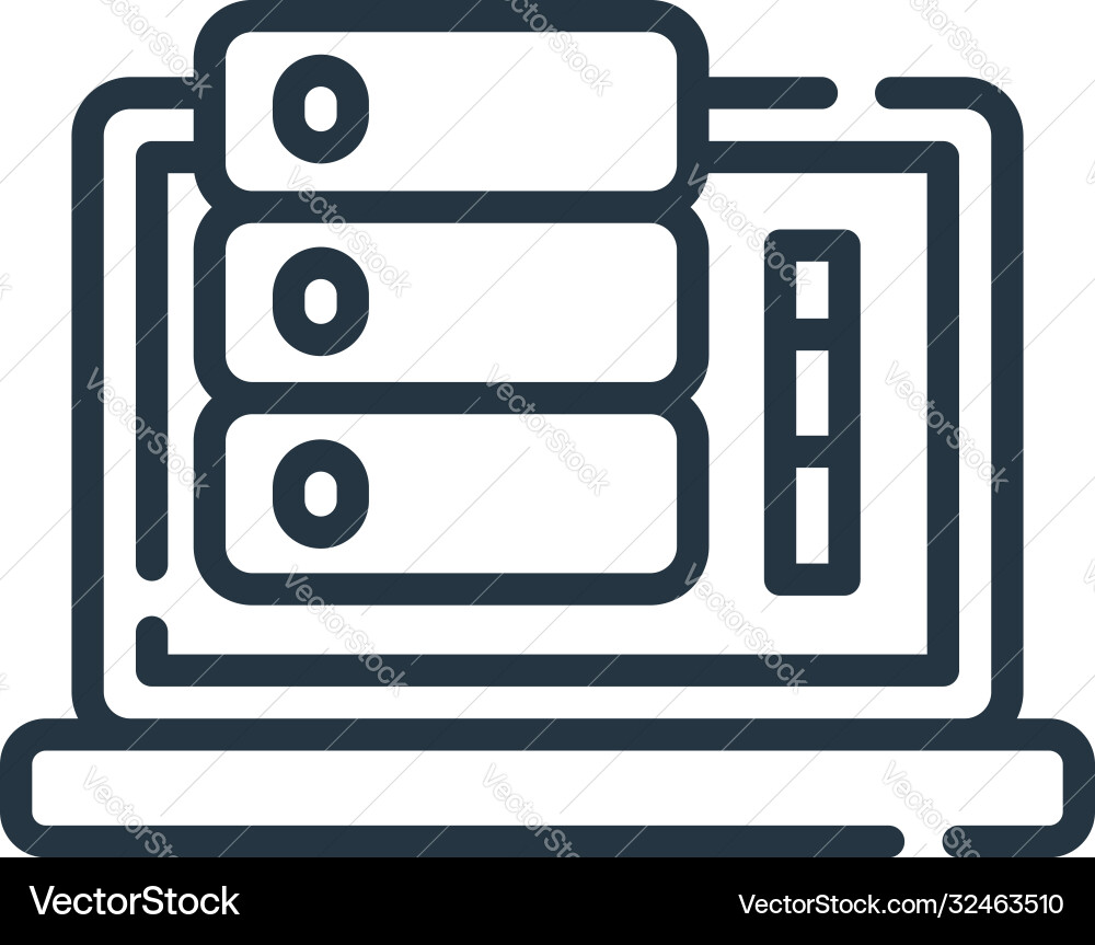 Monitoring Icon - Data Analysis Vector Image