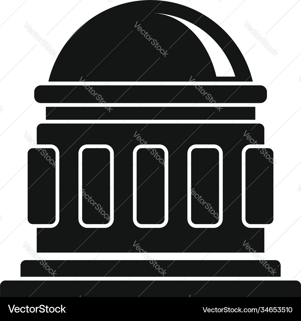 Planetarium icon simple style Planetarium icon simple style vector image