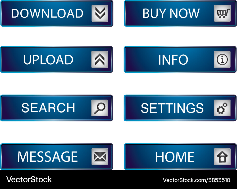 Web buttons vector image