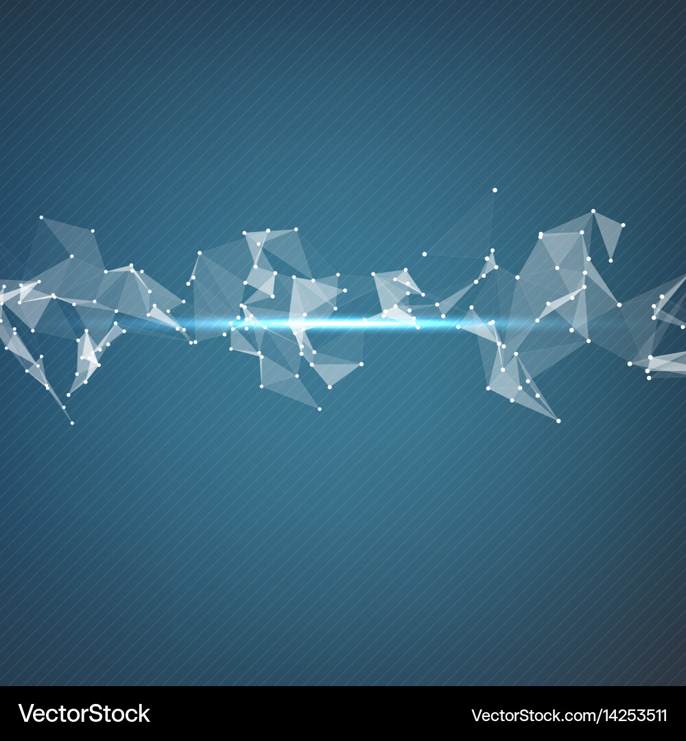 Abstract mesh background chaotically Vector Image