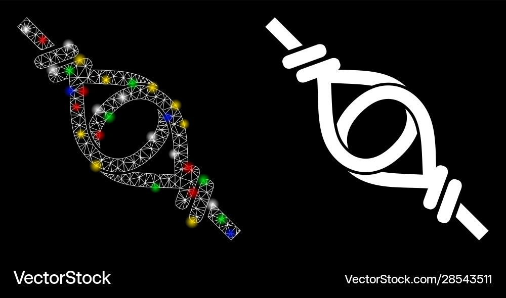 Bright mesh 2d knot loop connection icon Bright mesh 2d knot loop connection icon Vector Image