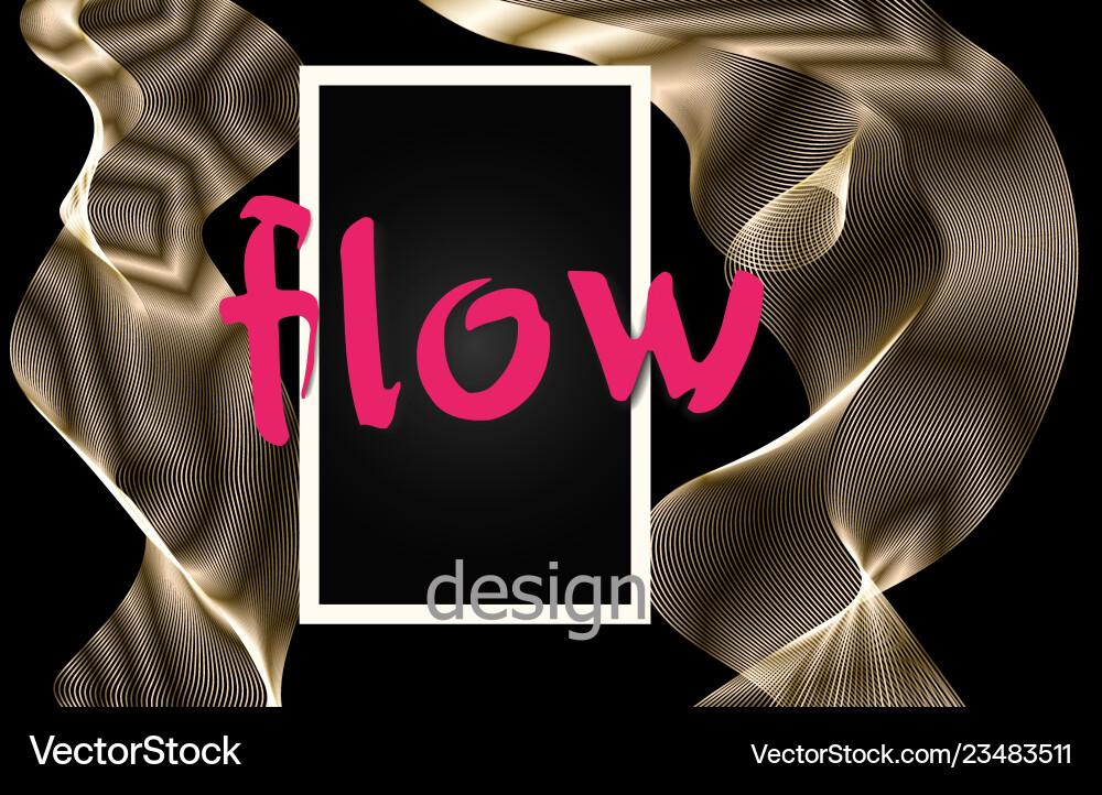 Fluid colorful texture on dark background flow Fluid colorful texture on dark background flow vector image