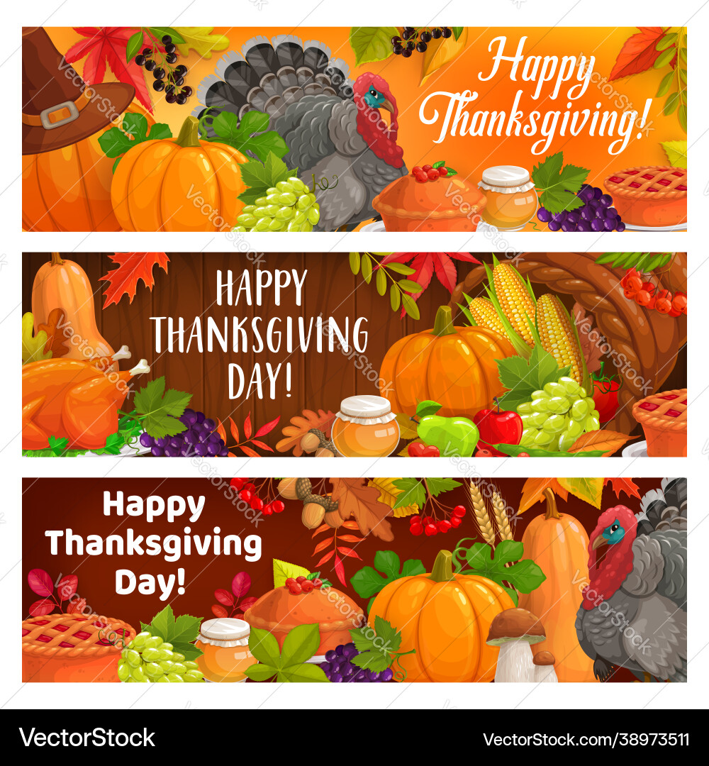 Happy Thanksgiving Urlaub Truthahn Herbst Ernte Happy Thanksgiving Urlaub Truthahn Herbst Ernte vektorbild