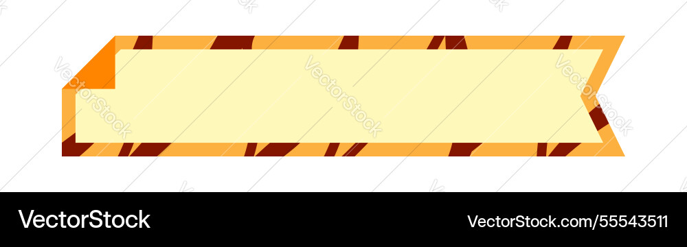 Label frame simple orange tag rectangular Label frame simple orange tag rectangular Vector Image