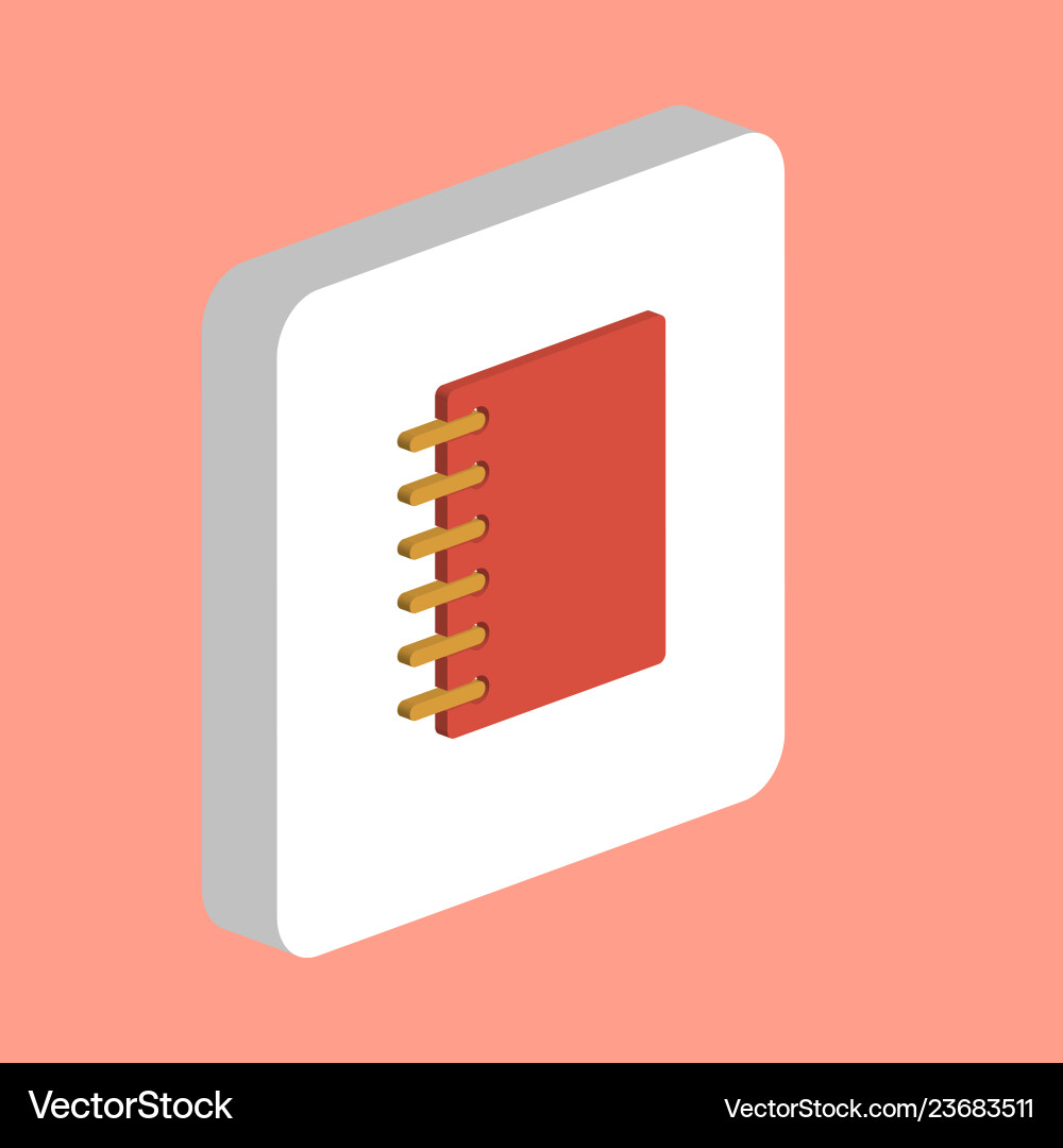 Notepad computer symbol Notepad computer symbol Vector Image
