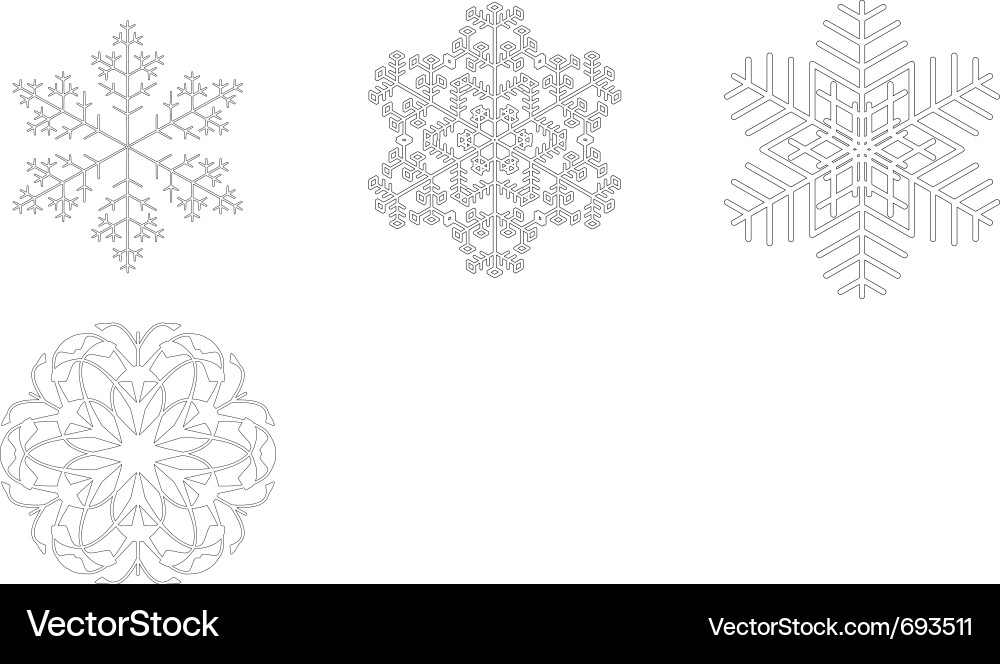 Snowflake Vector Image