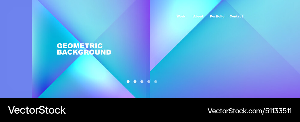 Symmetrical azure and violet gradient background Vector Image