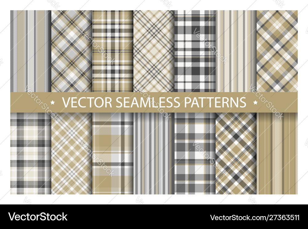 Tartan-Set Muster nahtlos plaid geometrische Tartan-Set Muster nahtlos plaid geometrische vektorbild