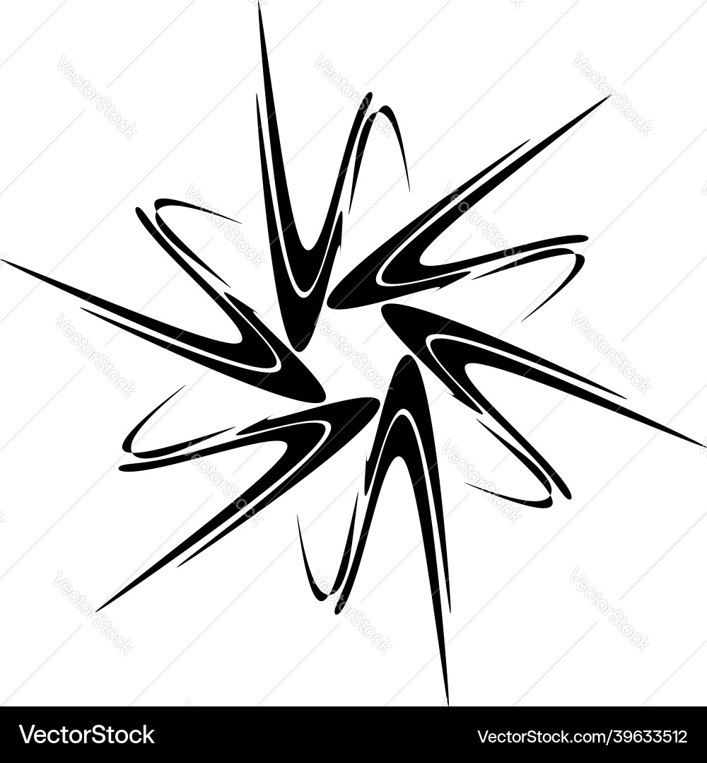 Abstract circular drawing amorphous nonfigurative Abstract circular drawing amorphous nonfigurative vector image