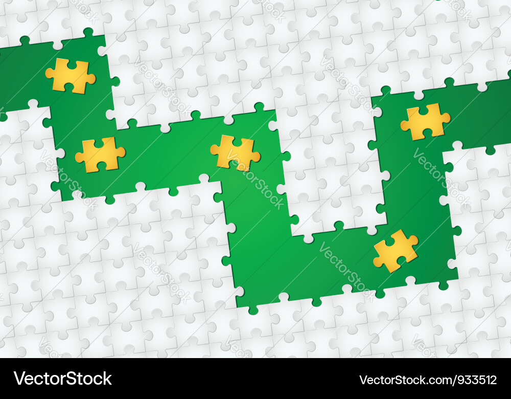 Abstract Puzzle Background Vector Image
