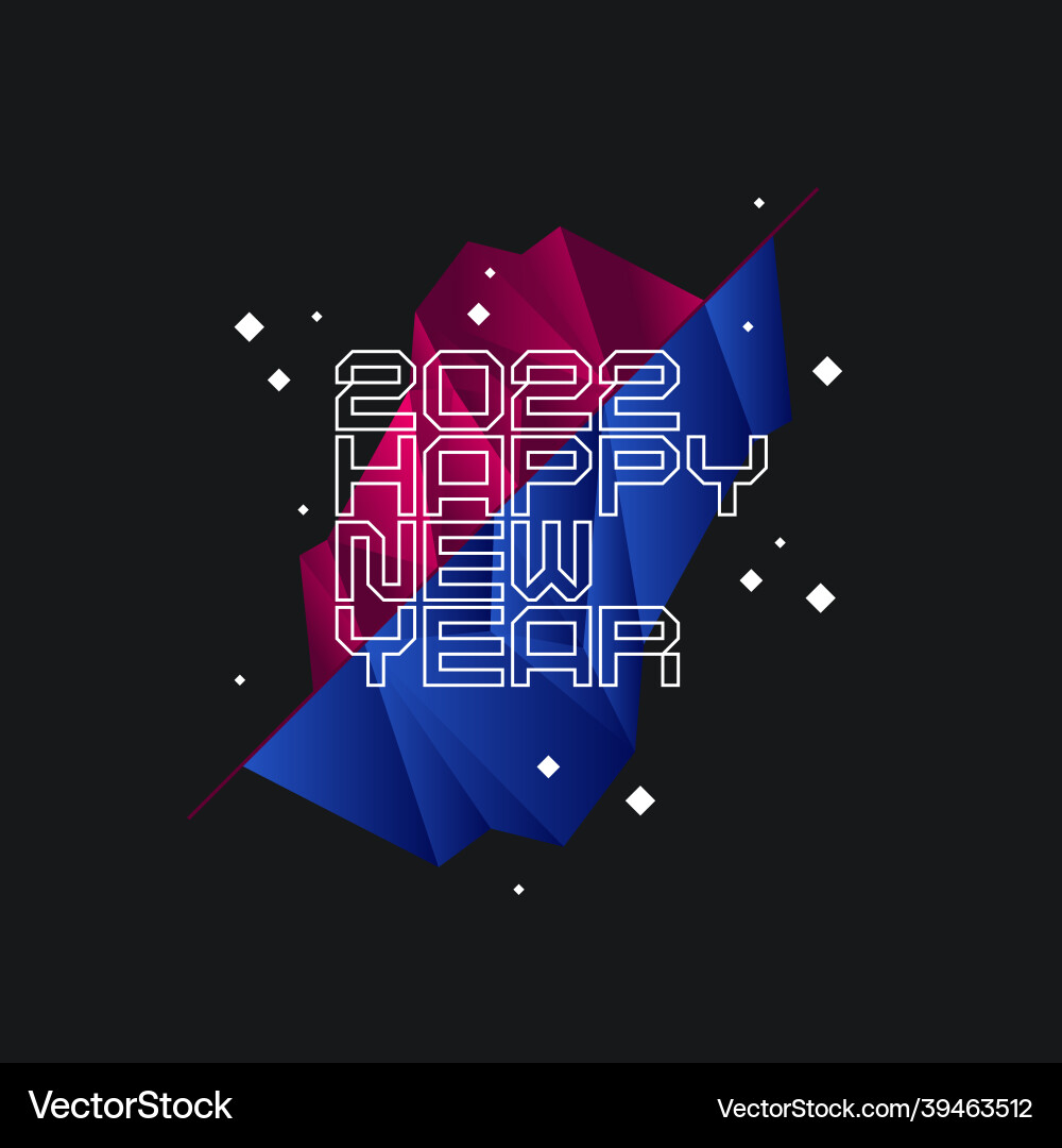 Background with the inscription happy new year Background with the inscription happy new year vector image