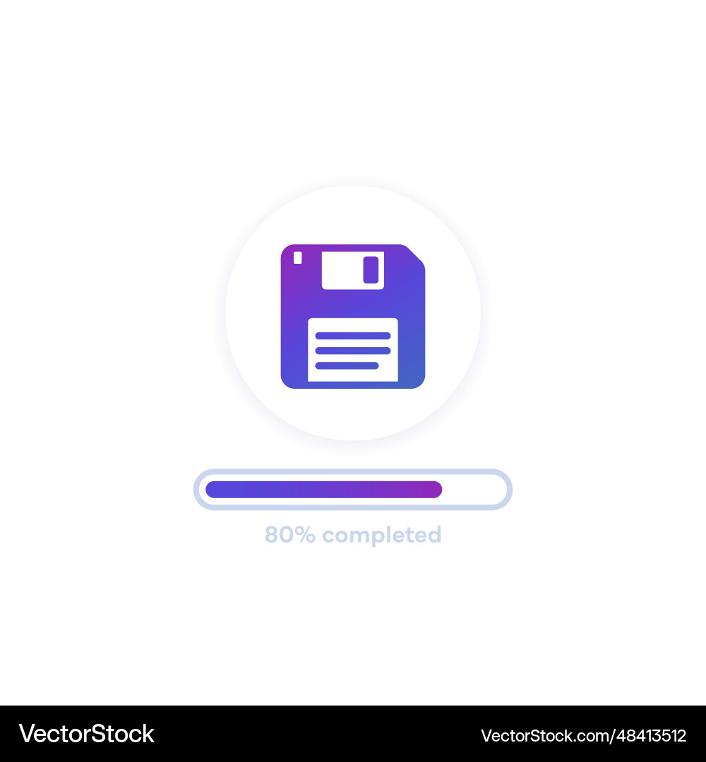Backup oder Kopieren von Dateien Design mit Fortschrittsleiste Backup oder Kopieren von Dateien Design mit Fortschrittsleiste vektorbild