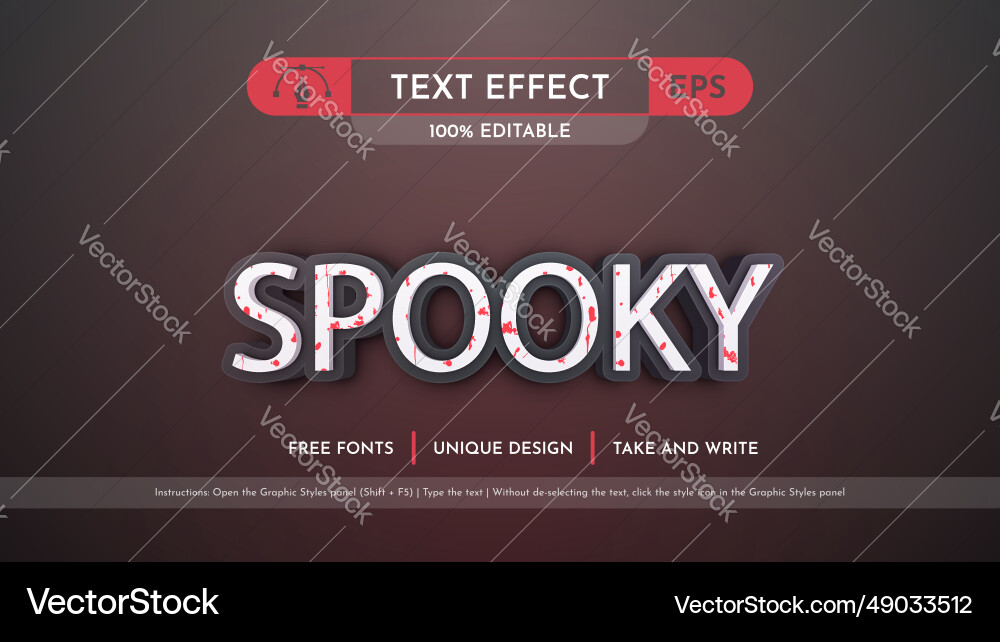 Bloody bones - editable text effect font style Bloody bones - editable text effect font style vector image