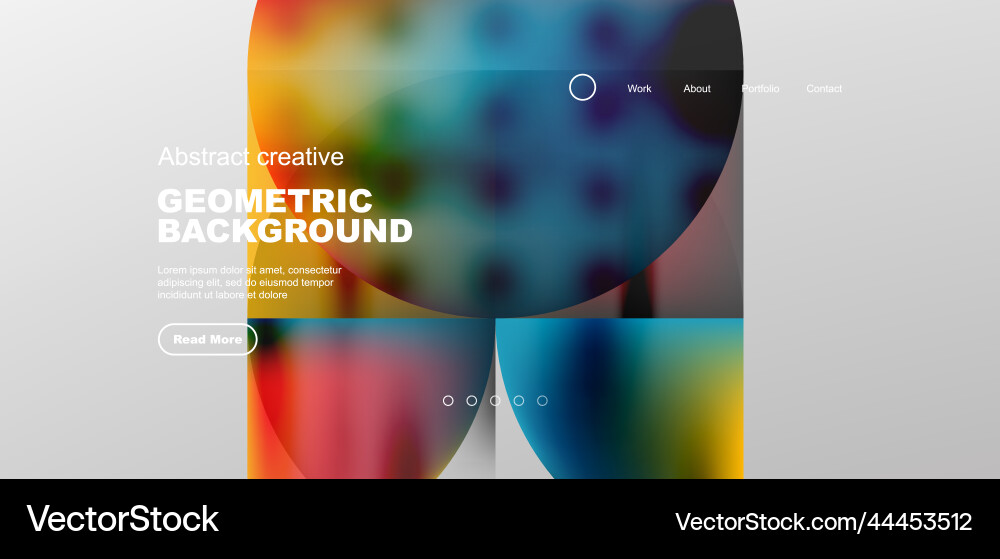 Bright fluid gradient circles abstract background Bright fluid gradient circles abstract background vector image