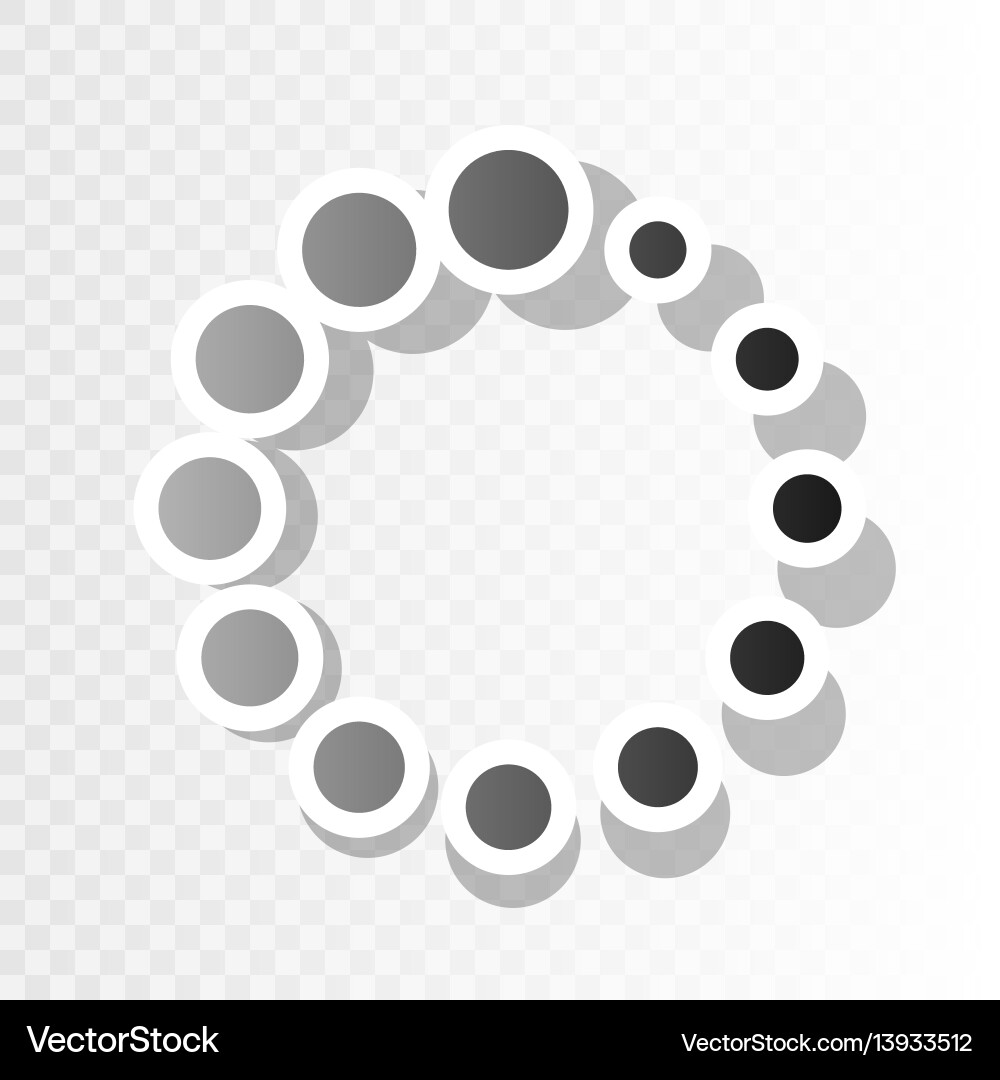Circular loading sign new year blackish Vector Image