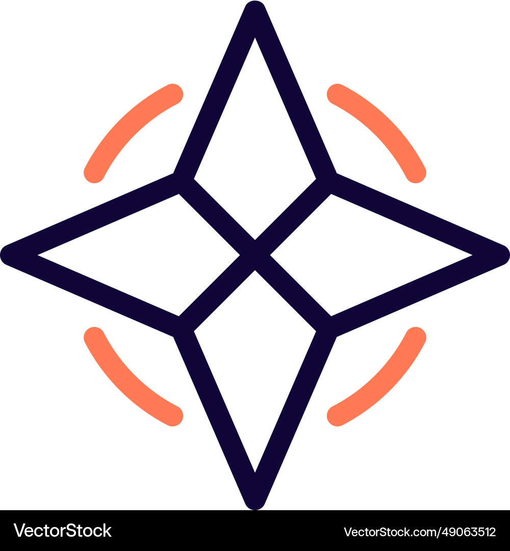 Compass a device for indicating direction Vector Image