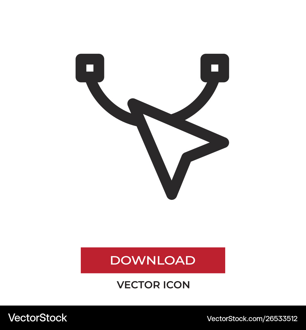Cursor icon in modern style for web site Cursor icon in modern style for web site vector image
