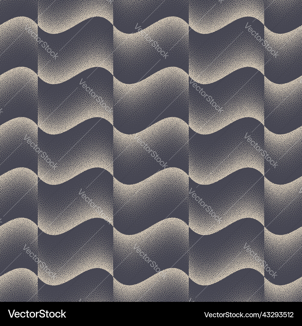 Patchwork wavy structure seamless pattern dot Patchwork wavy structure seamless pattern dot Vector Image