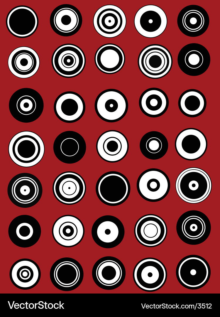 Seamless Circle Pattern vector image