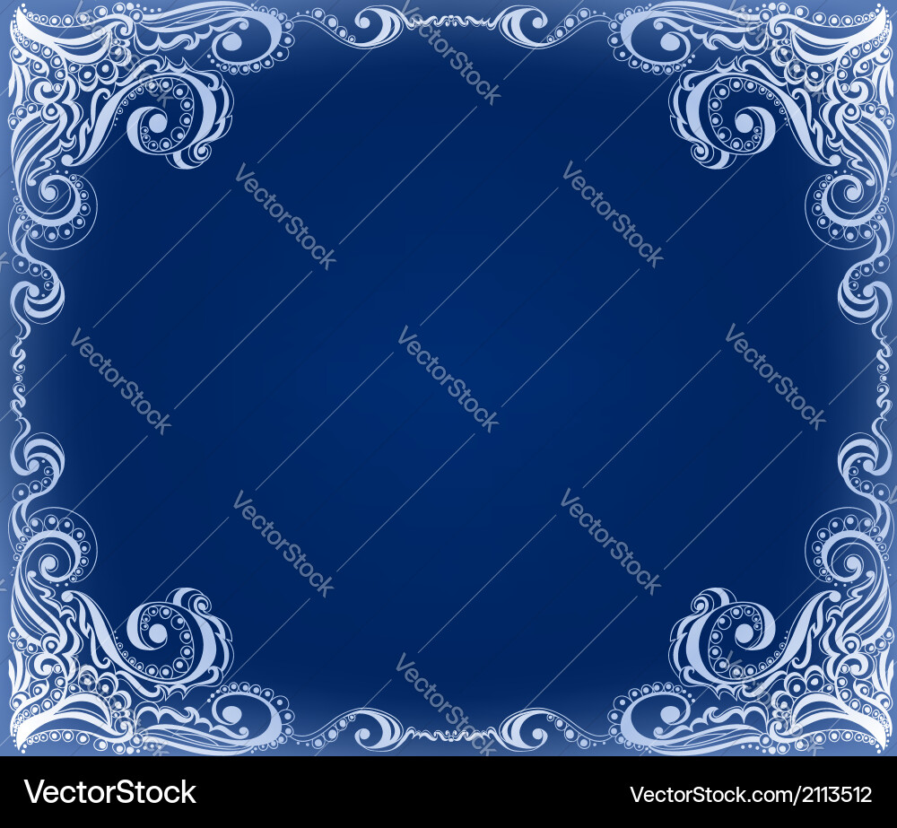 Template frame design for card floral pattern Vector Image