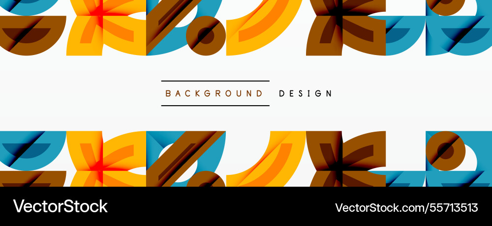 Abstract geometric background shapes forming Vector Image