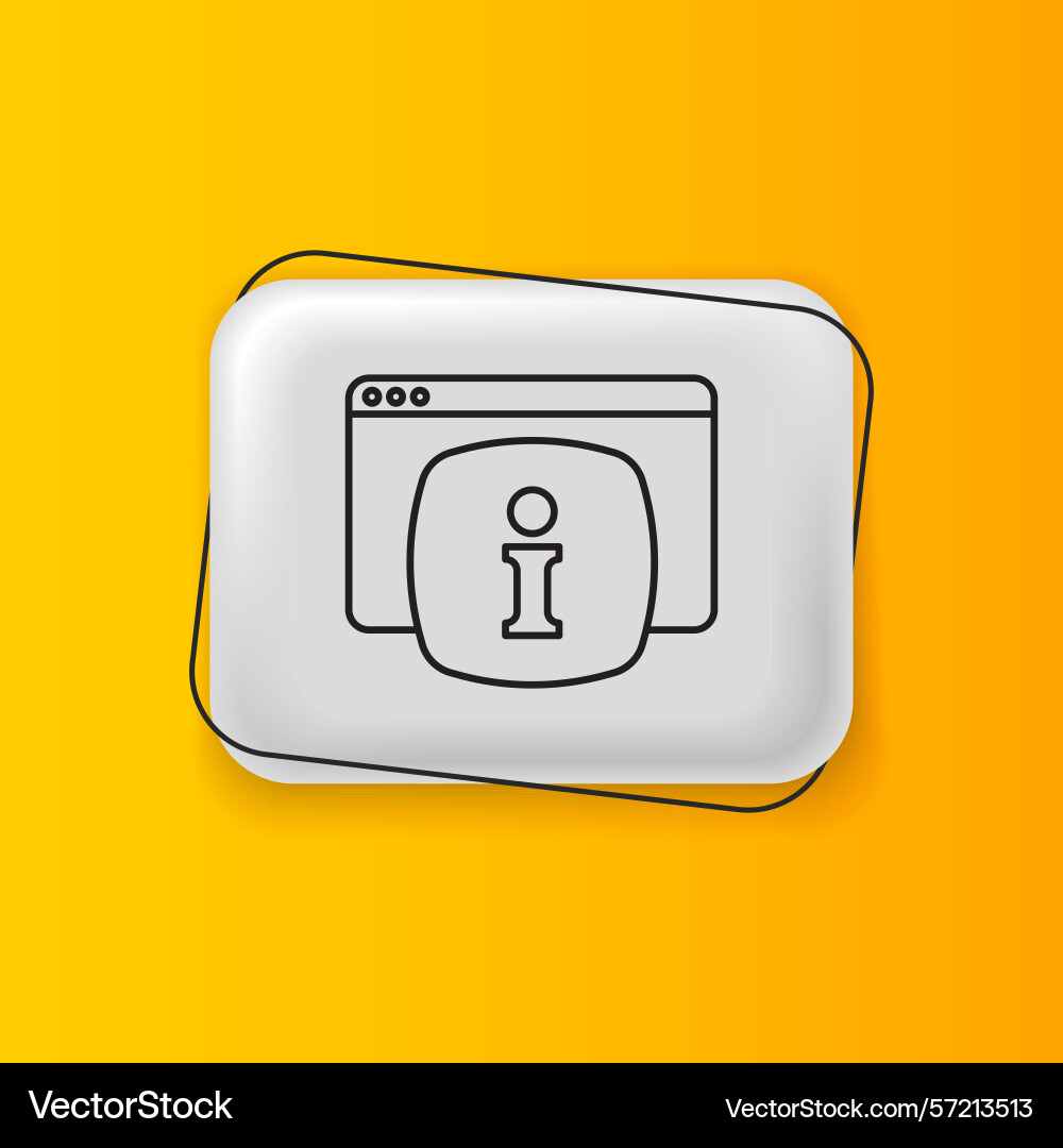 Black computer monitor with text faq information vector image