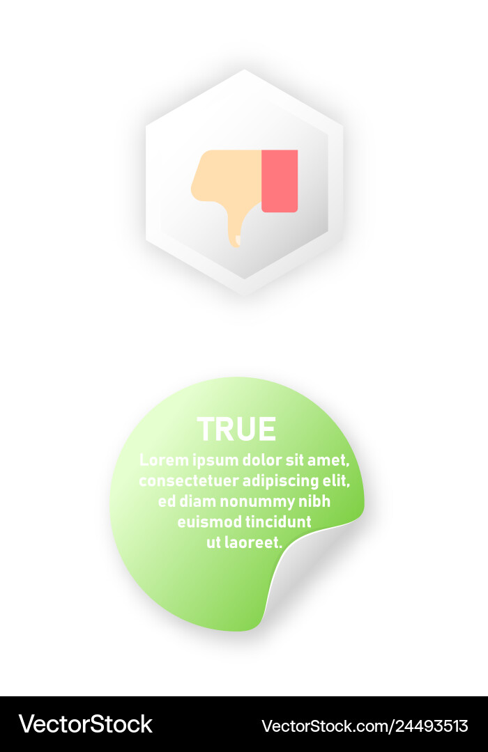 Check Marks & X Icons - Yes/No Set Vector Image