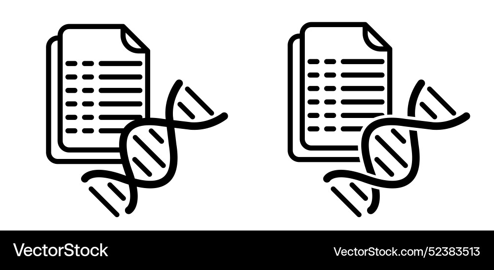 DNA with Checklist and Helix Vector Image